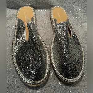 Women’s Aeropostale Slides Sandals Size 8 Glitter